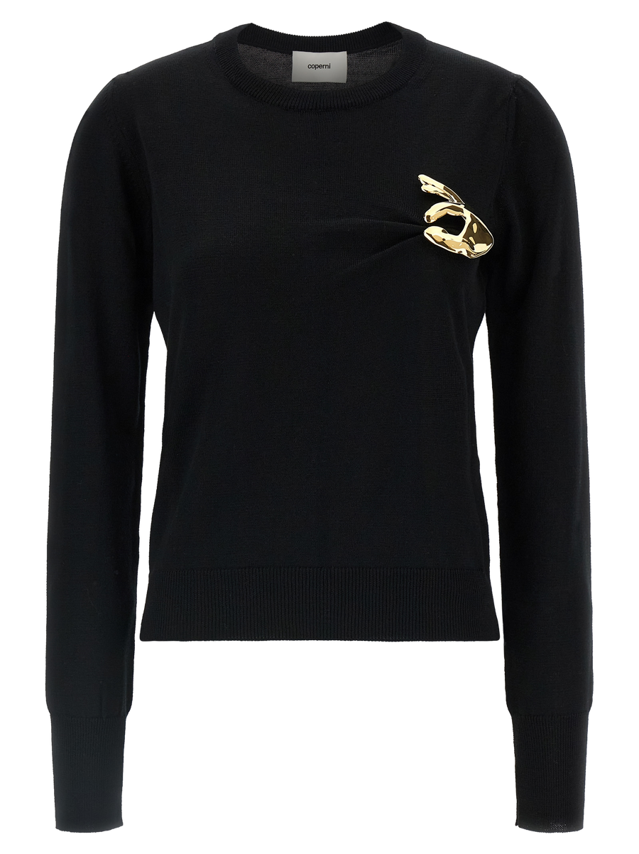 Black Virgin Wool Cardigan Clothing