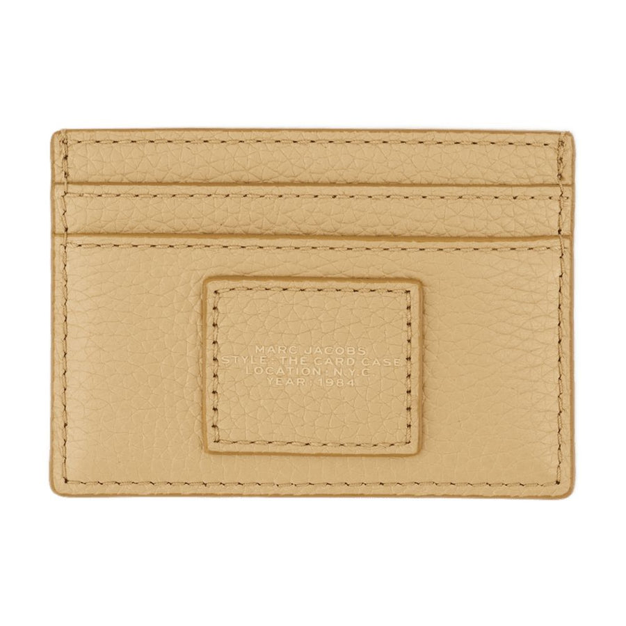 Marc Jacobs cowhide card case in beige