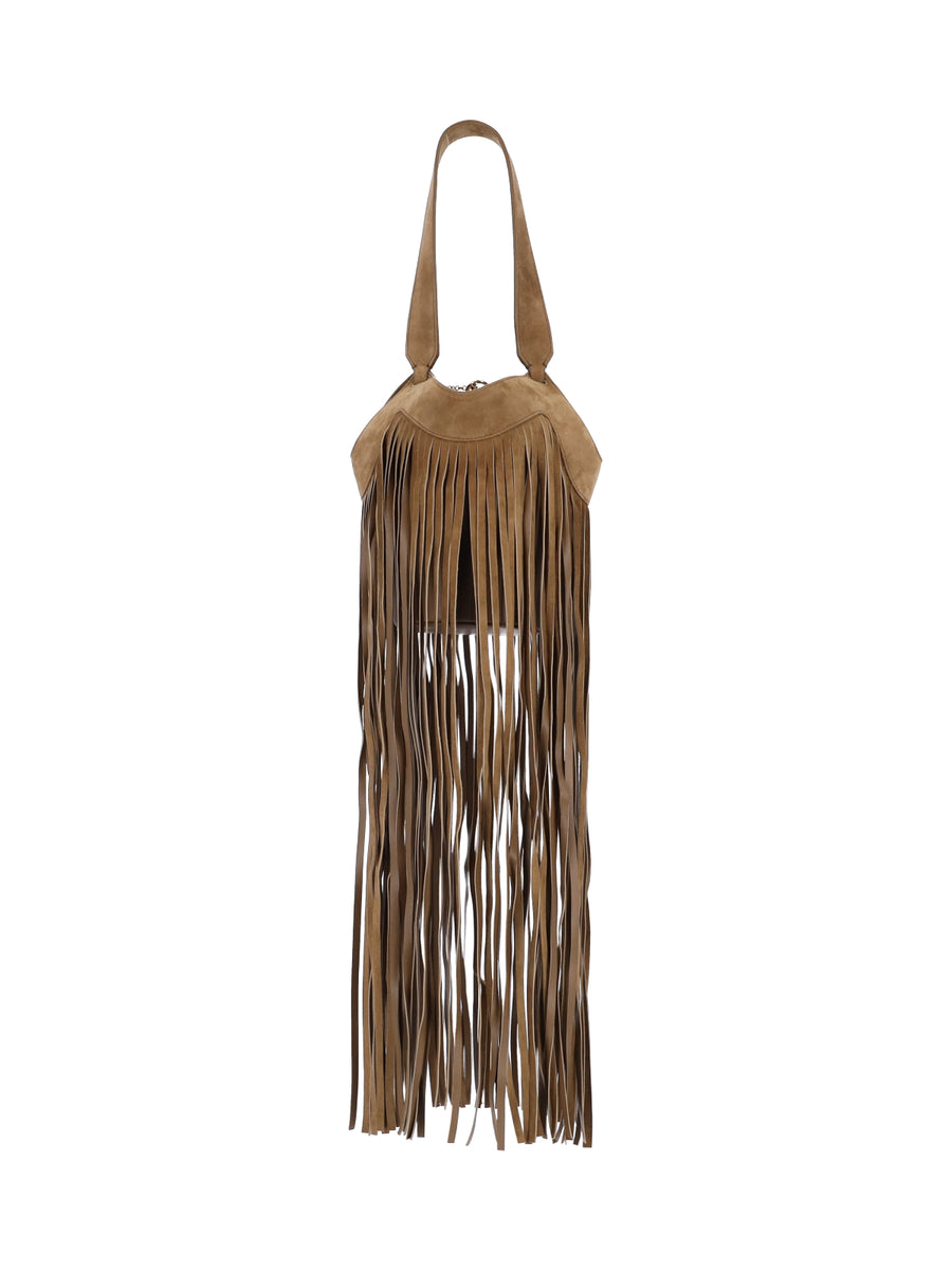 Khaite 100% Calf Leather shoulder bag in brown