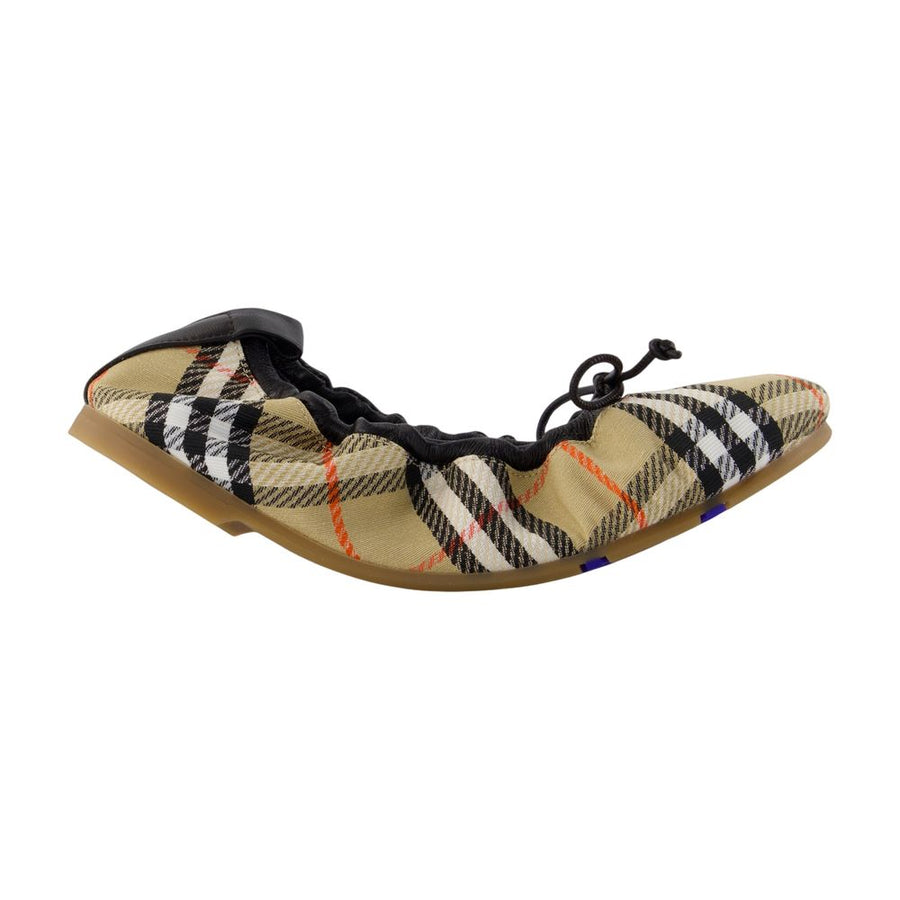 Lf Fawn 05 Check Ballerinas - Burberry Synthetic Multicolor Shoes / Flat-shoes