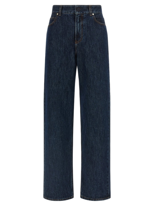 Fendi 100% Cotton jeans in navy