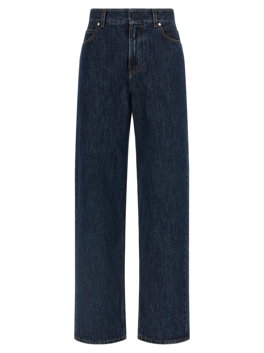 Fendi 100% Cotton jeans in navy