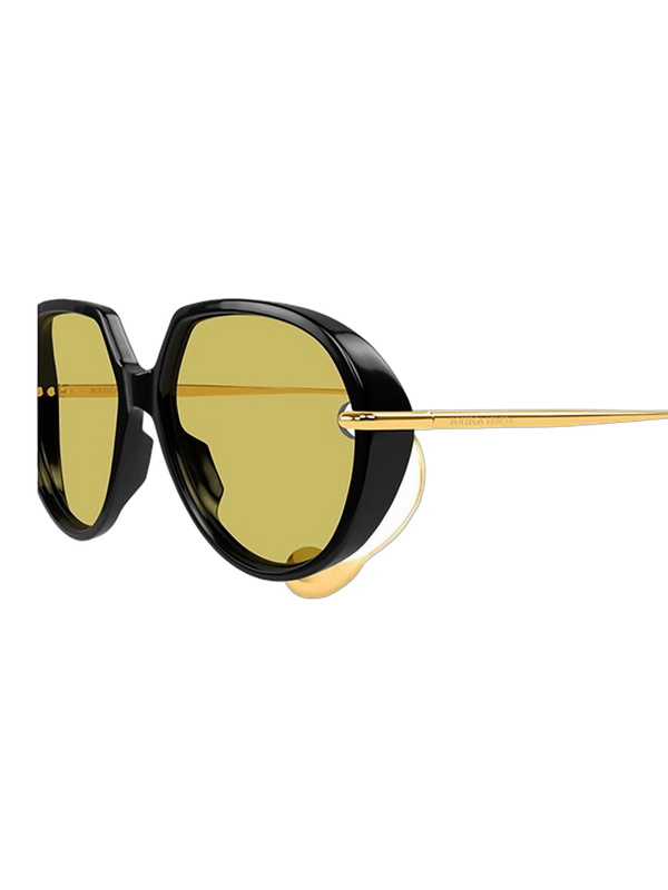 Bottega Veneta BV1436S Recycled acetate frame sunglasses in black