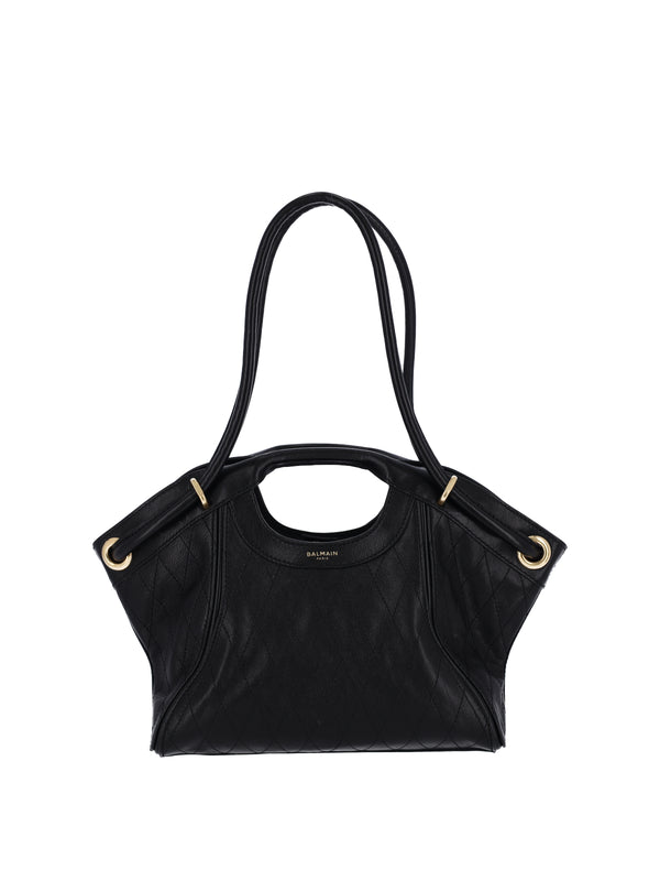 Balmain 100% Lamb Leather shoulder bag in black