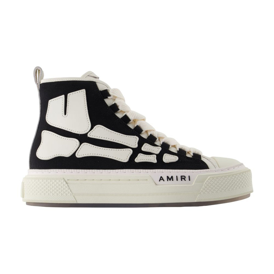 Amiri canvas/cotton sneakers in black