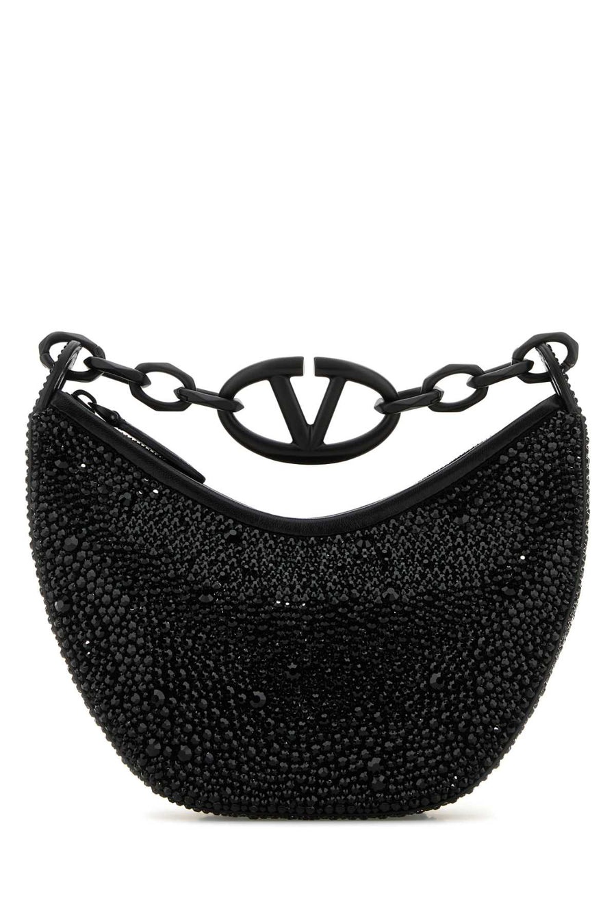Valentino Garavani Hobo Exterior: 100% Leather hobo bag in black