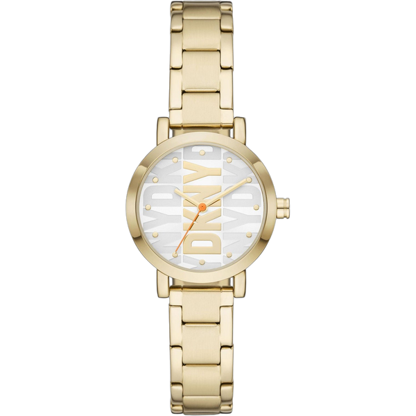 DKNY Stainless steel case watch in gold