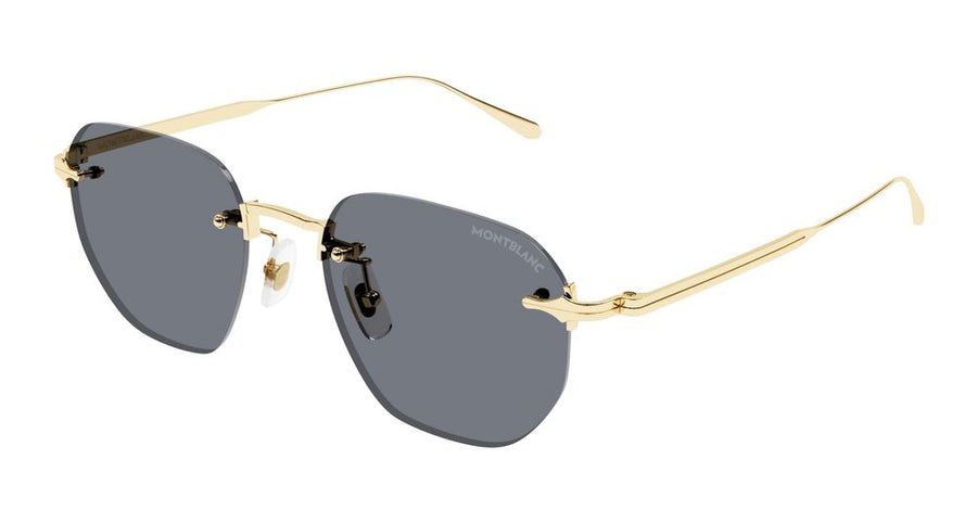 Montblanc MB0405S Metal sunglasses in gold