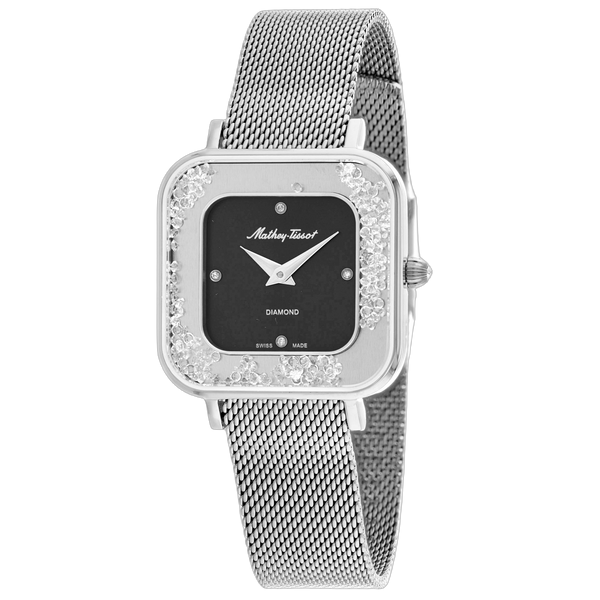 Mathey Tissot Stainless steel case watch in silver