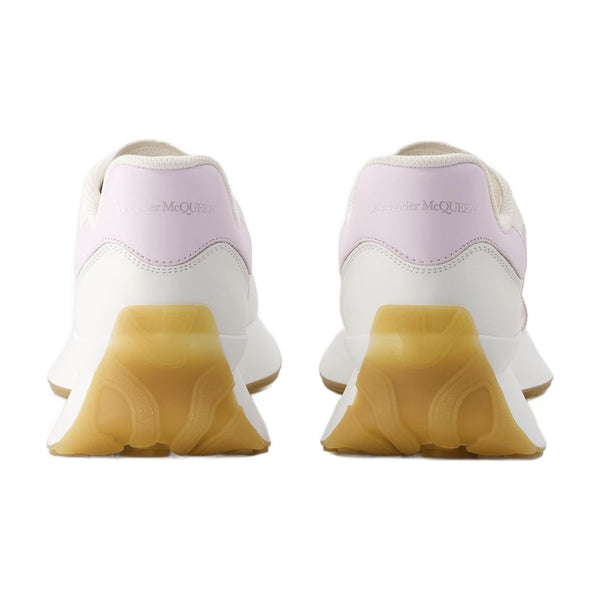 Alexander McQueen leather sneaker in white