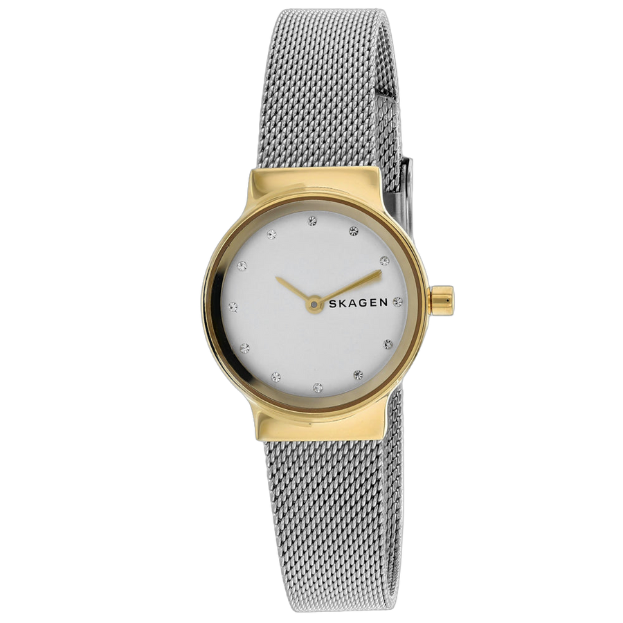 Skagen Stainless steel case watch in white