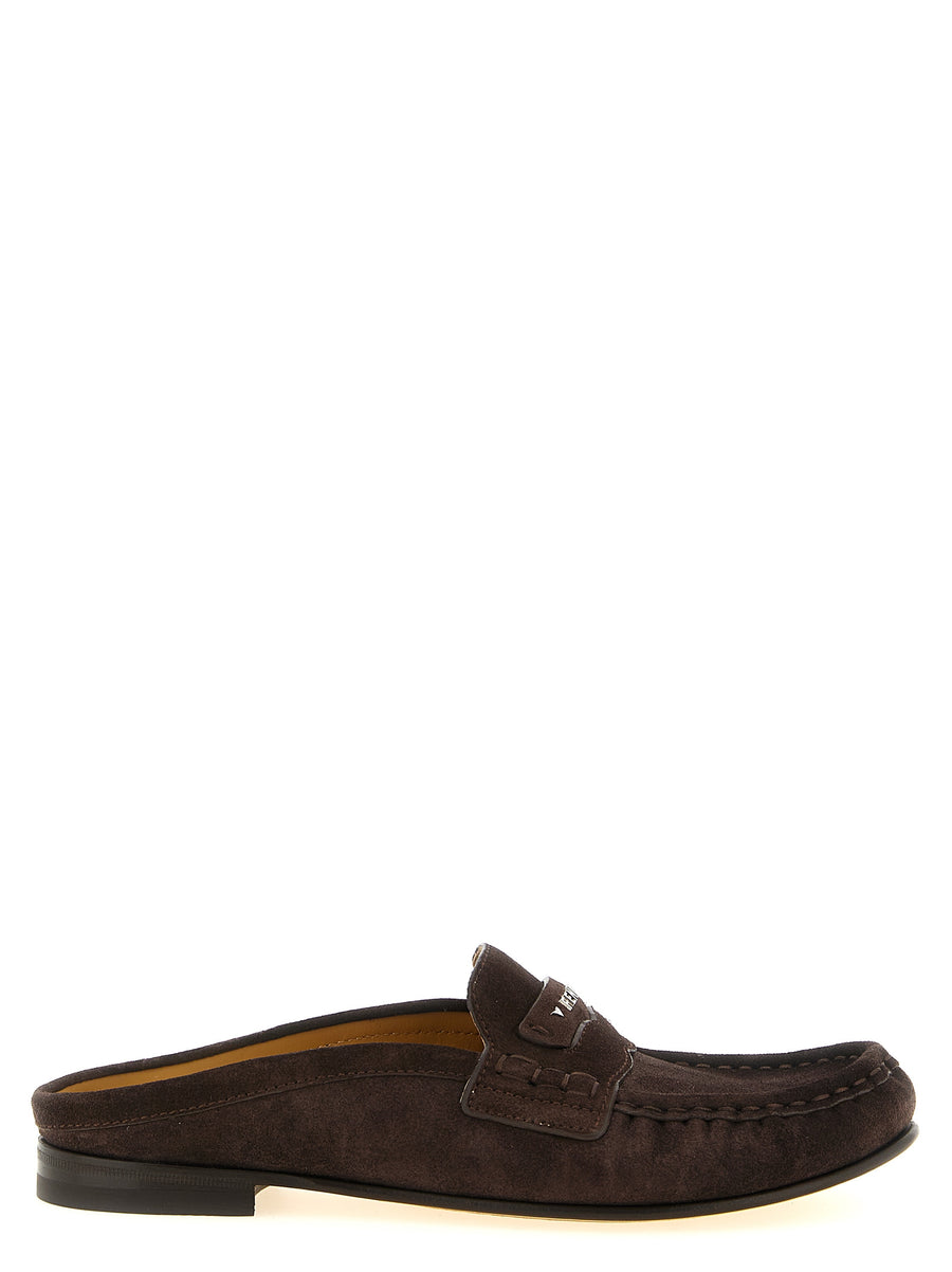 Brown Calfskin Slip-On Loafers