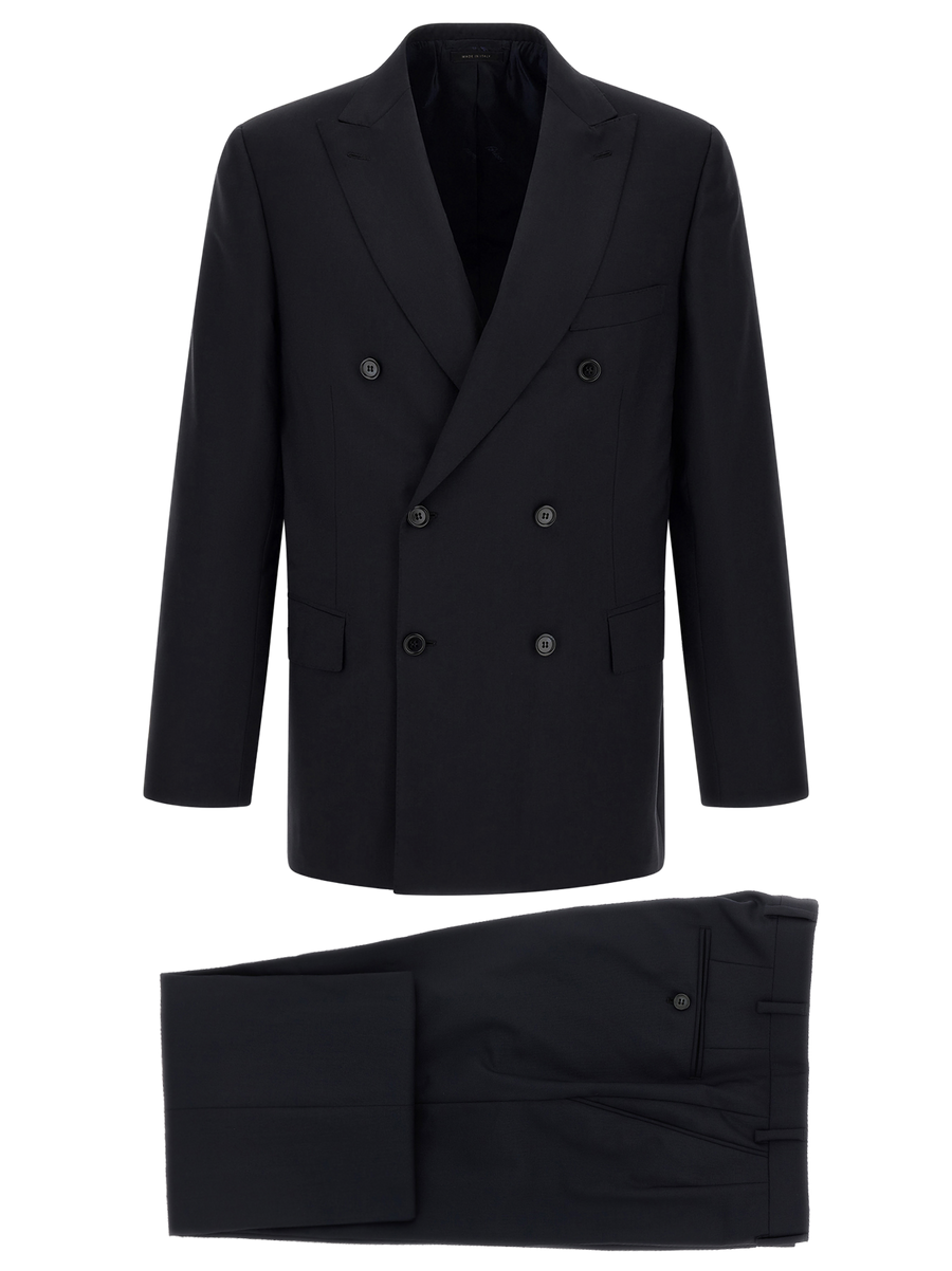 Blue Wool Two-Piece Suit