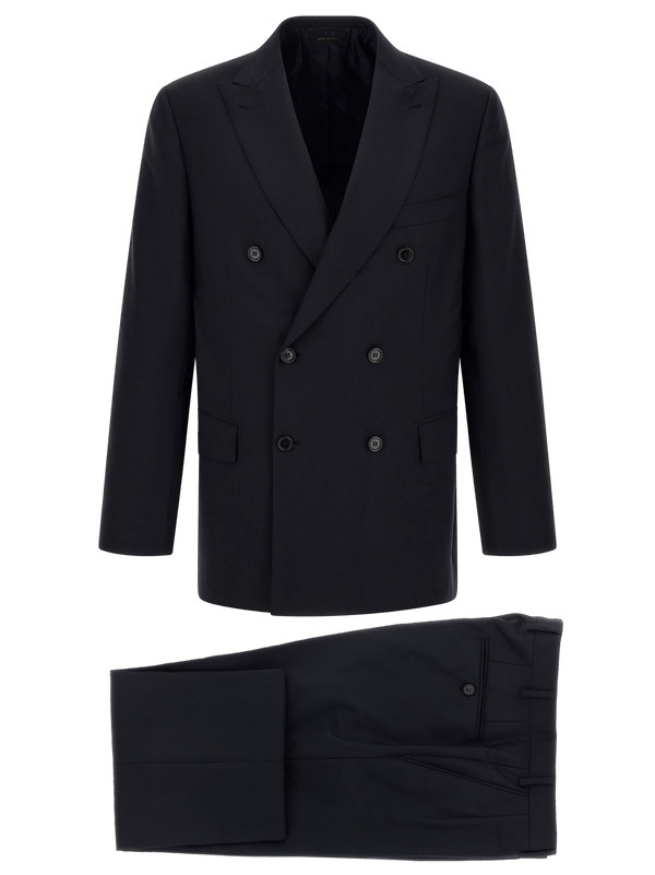 Blue Wool Two-Piece Suit