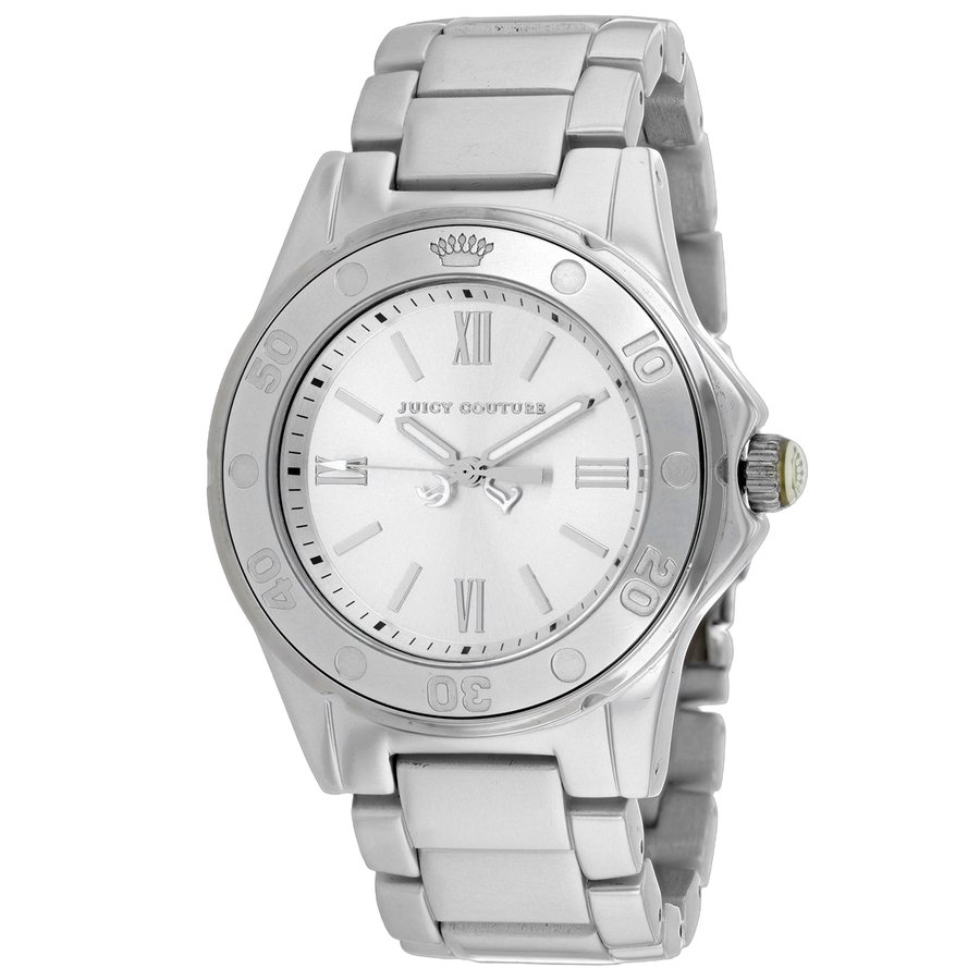 Juicy Couture Aluminum case watch in silver