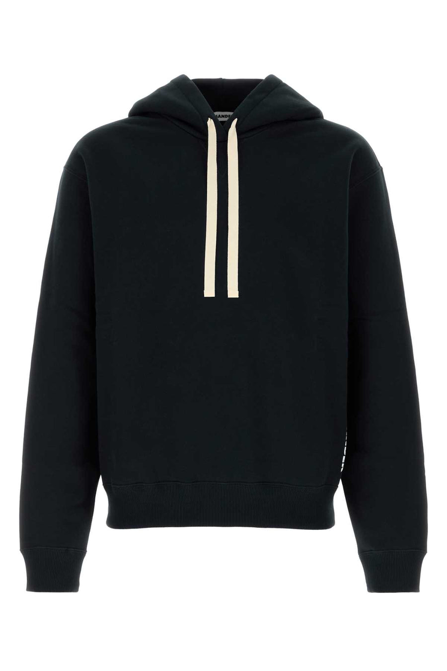Jil Sander 100% Cotton hoodie in black
