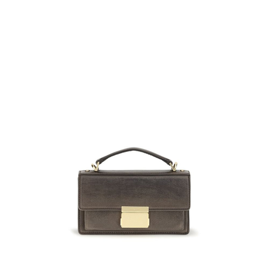 Golden Goose 100% Calf Leather Bos Taurus top handle bag in brown