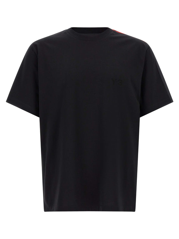 Y-3 100% cotton t-shirt in black
