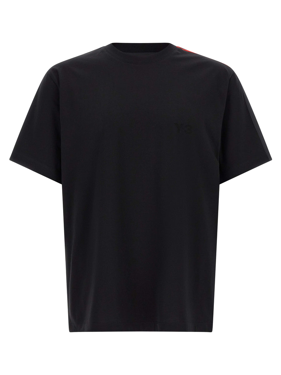 Y-3 100% cotton t-shirt in black
