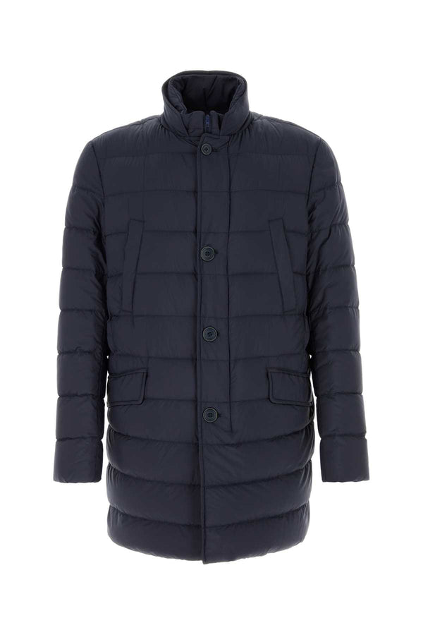 Navy Blue Nylon Padded Jacket Newblu Piumini