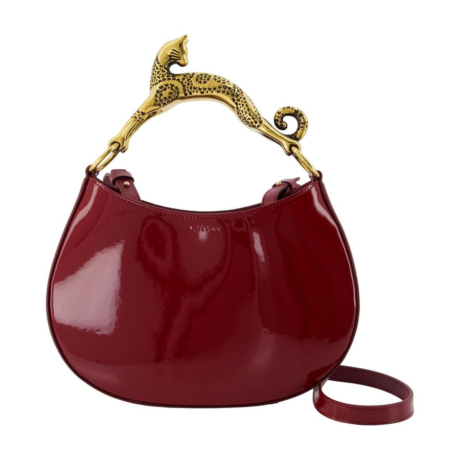 Lanvin calfskin crossbody bag in red