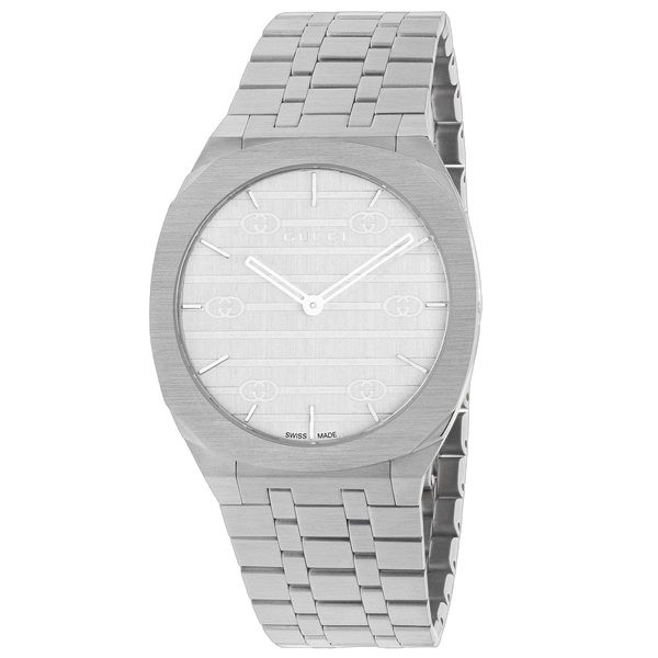 Gucci Stainless steel case watch in silver