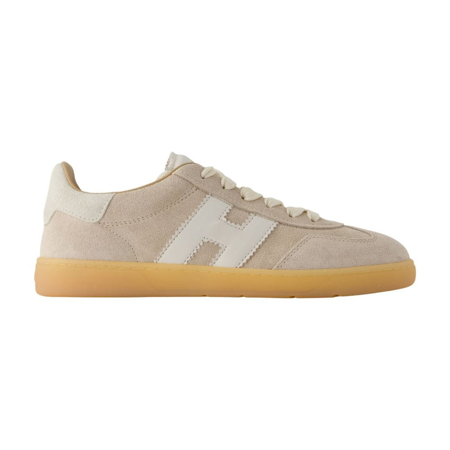Hogan goatskin sneaker in beige