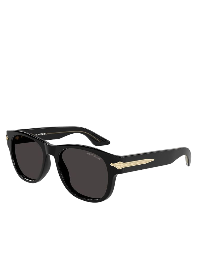 Montblanc MB0478S Recycled acetate sunglasses in black