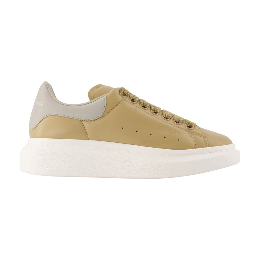Alexander McQueen Calfskin sneaker in beige