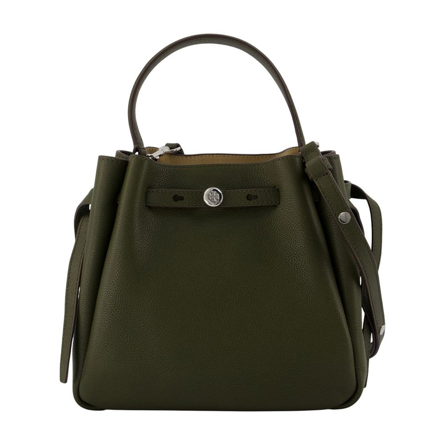 Romy Bucket Purse - Tory Burch Leather Green Calfskin Bags / Handbags-purses