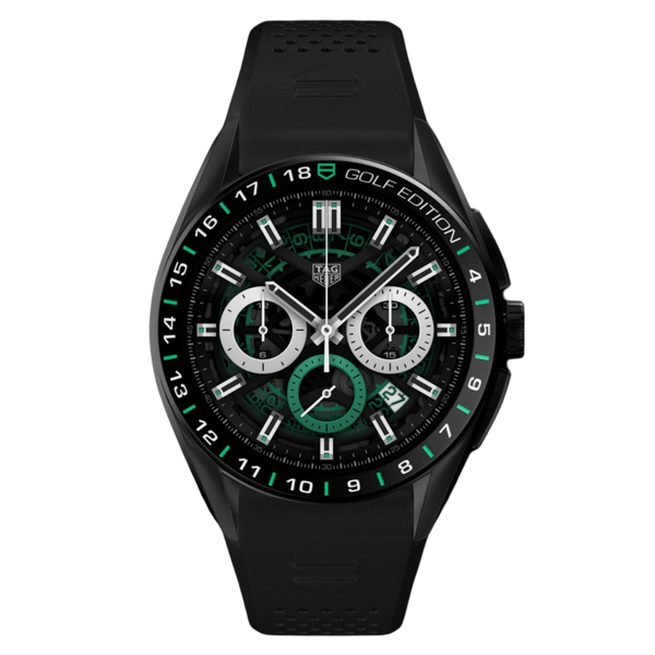 Tag Heuer Titanium case watch in black