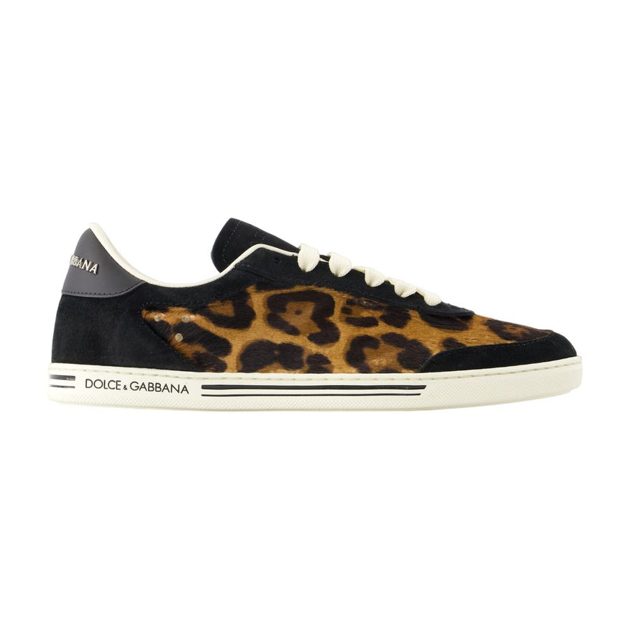 Dolce&Gabbana Calfskin sneaker in black