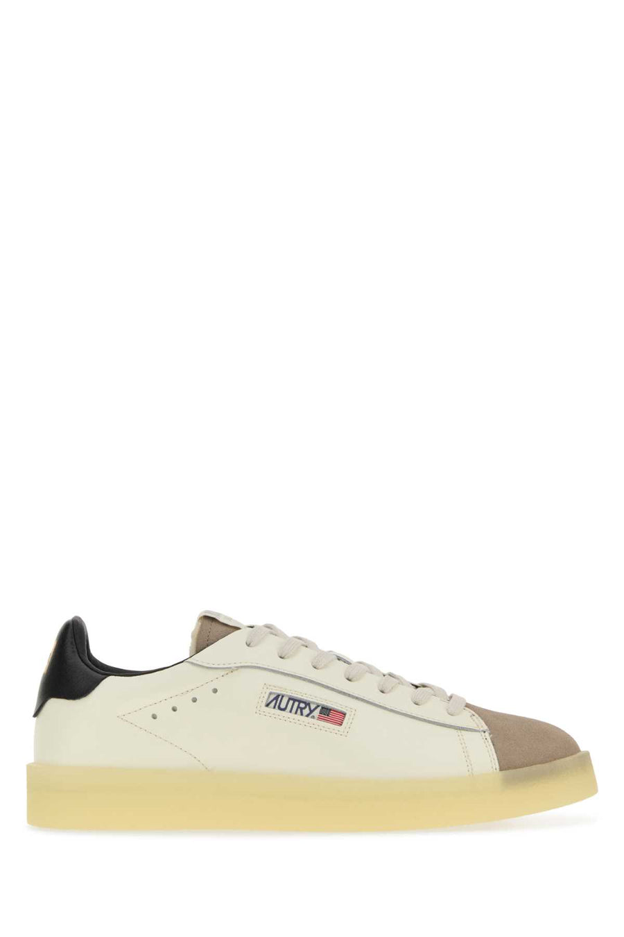 Ivory Leather Dallas Sneakers Leasuecrepmrshblk