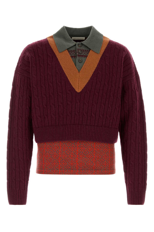 04220-Medan 4751 M.k.sweater Bordeaux Maglie