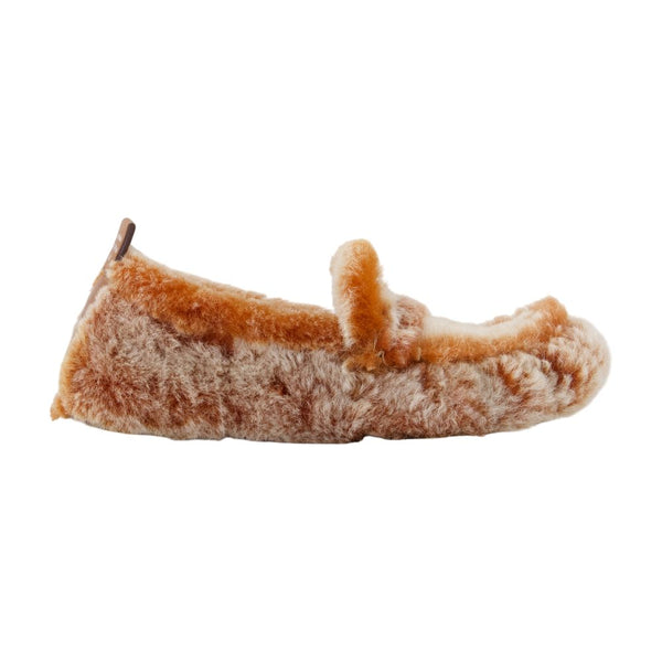 Acne Studios Shearling ballet flat in orange
