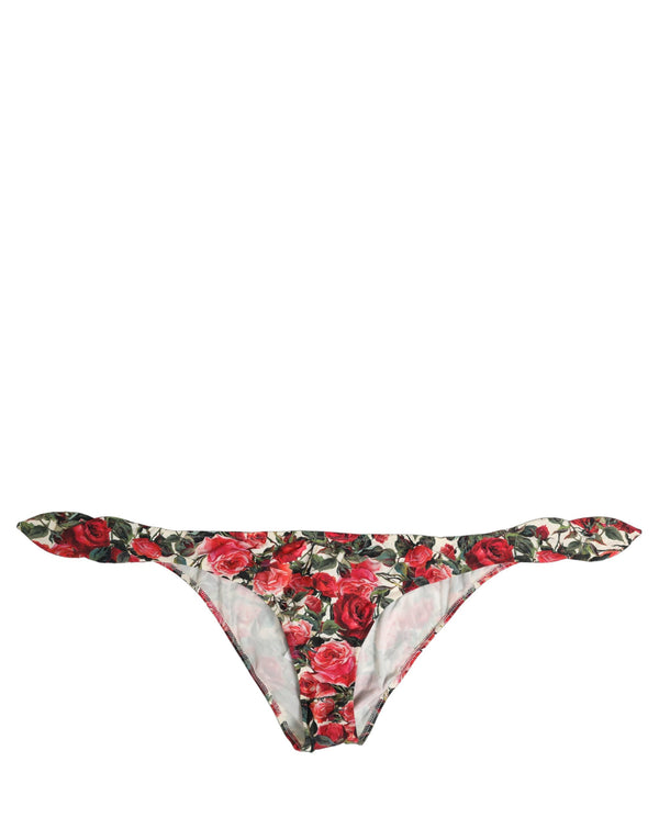 Dolce & Gabbana 75% Nylon bikini bottom in multicolor