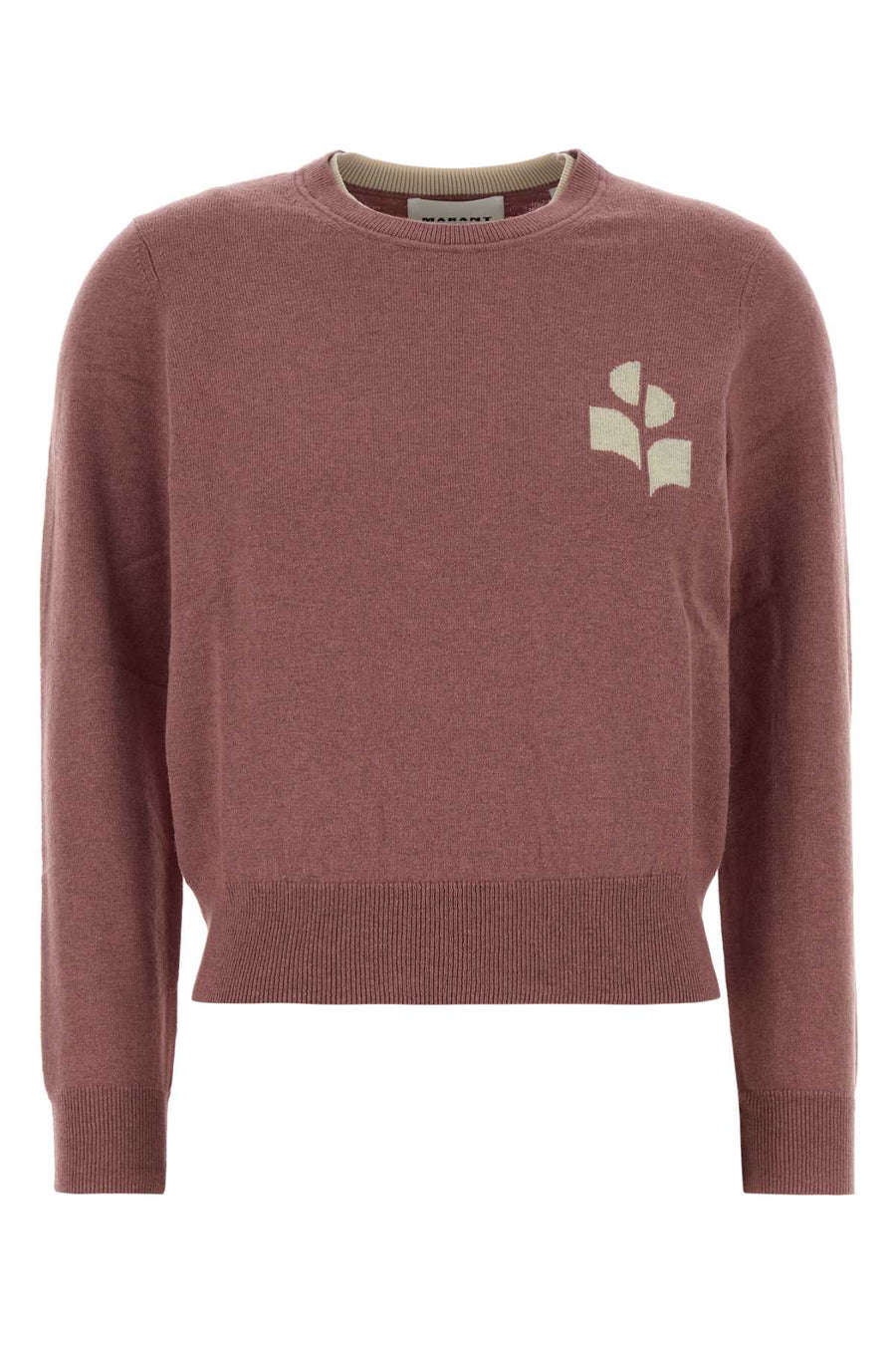 Antiqued Pink Cotton Blend Lanta Sweater Oldpinklightgrey Exterior: Wool Maglieria