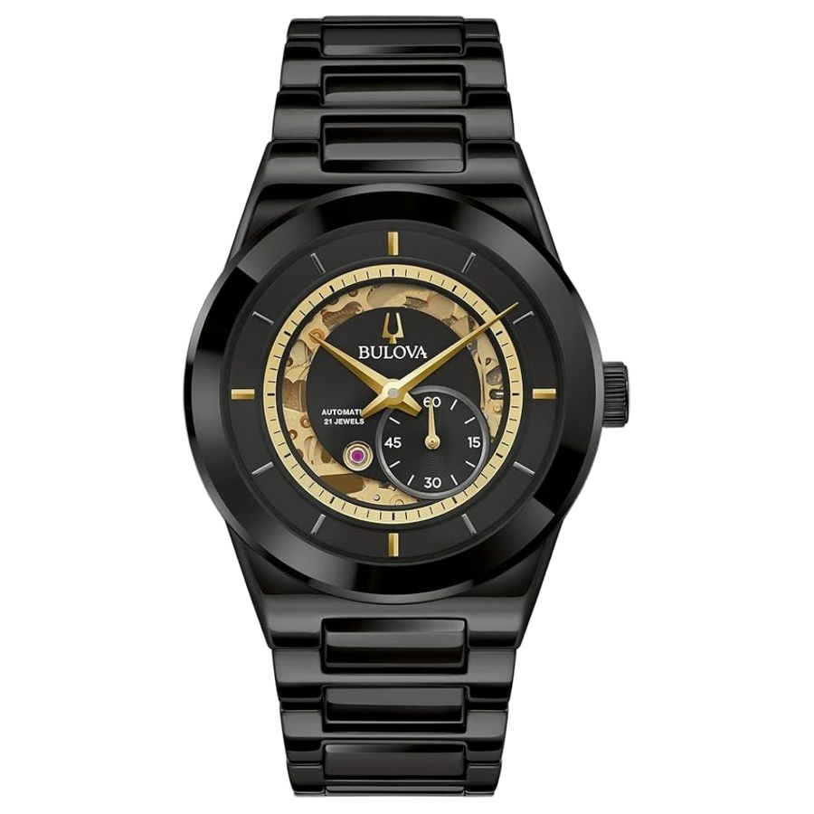 Bulova watch in black