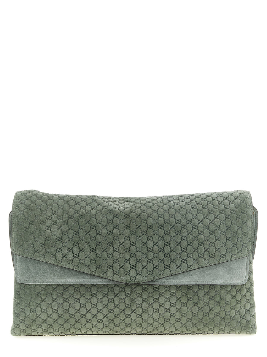 Gucci 100% calfskin leather (Bos Taurus) shoulder bag in green