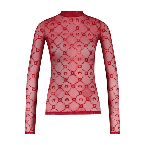 Marine Serre Synthetic blouse in red
