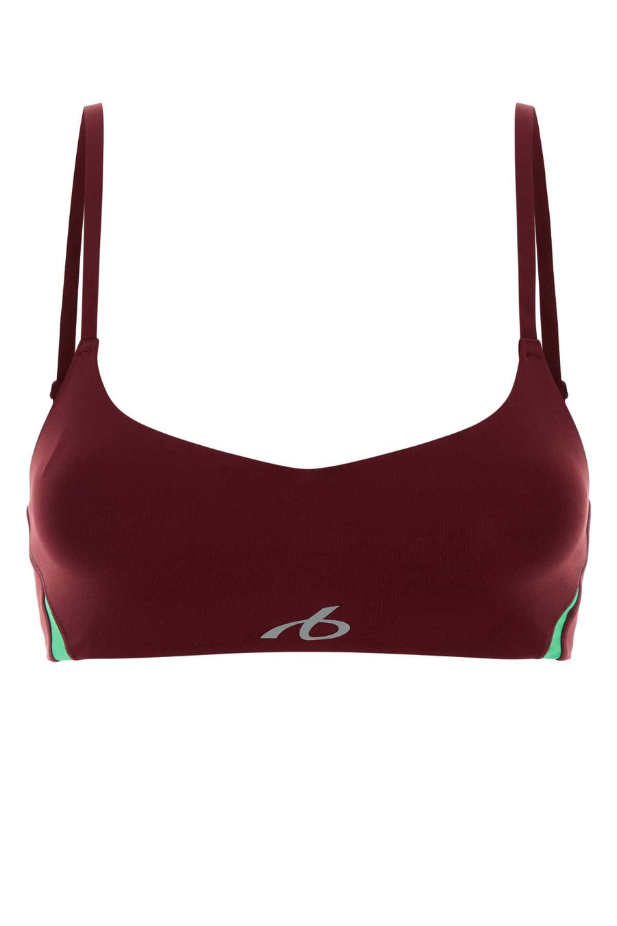 Burgundy Stretch Nylon Bra Burgundy/aqua Exterior: Elastane Maglie