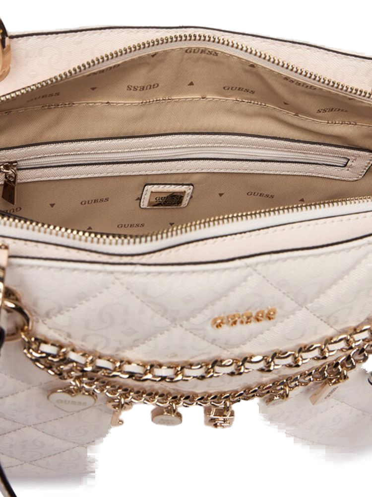 Guess 100% Polyurethane tote bag in white