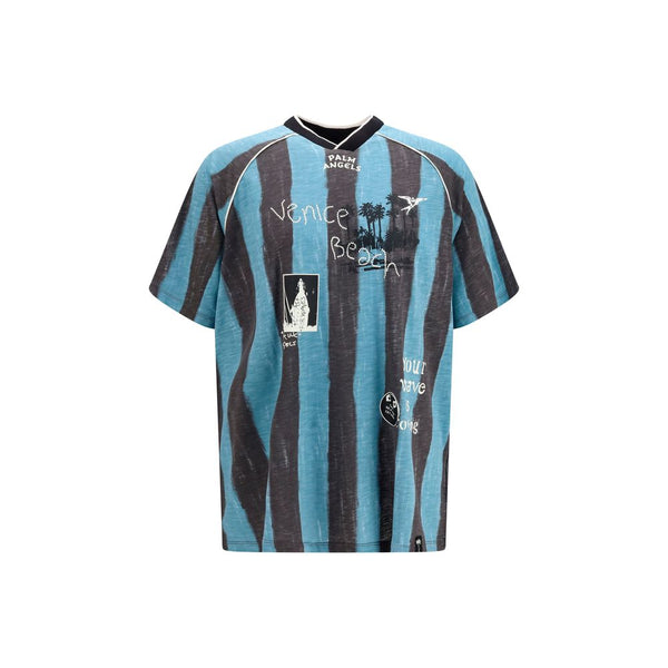 Palm Angels 100% Cotton t-shirt in blue