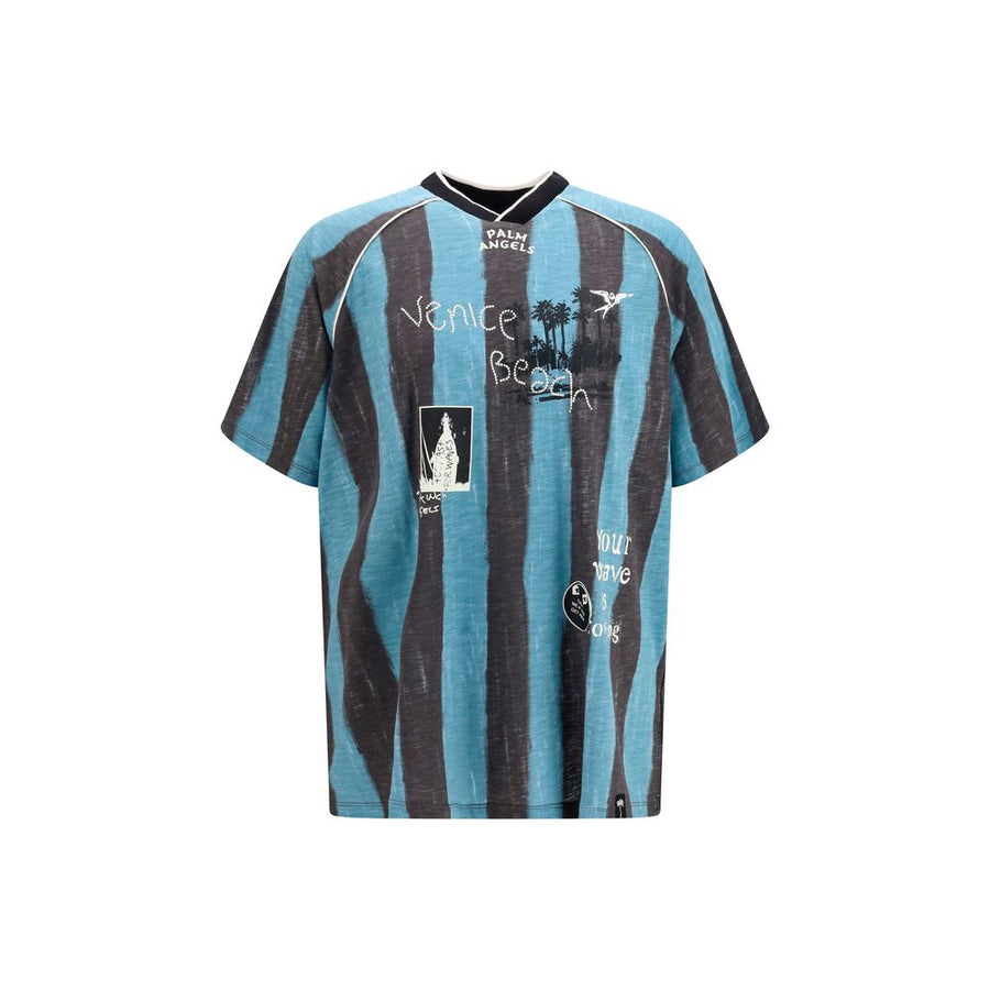 Palm Angels 100% Cotton t-shirt in blue