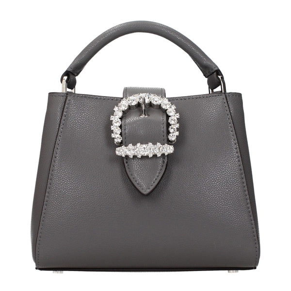Jimmy Choo Leather top handle bag in gray
