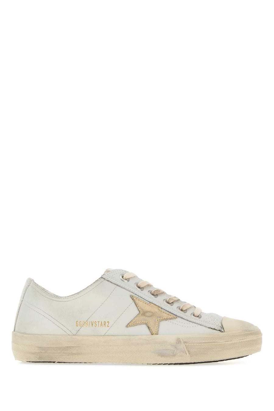 Golden Goose Deluxe Brand Leather Exterior: 100% Leather; Interior: 100% Leather and 100% Fabric; Sole: Rubber sneaker in white