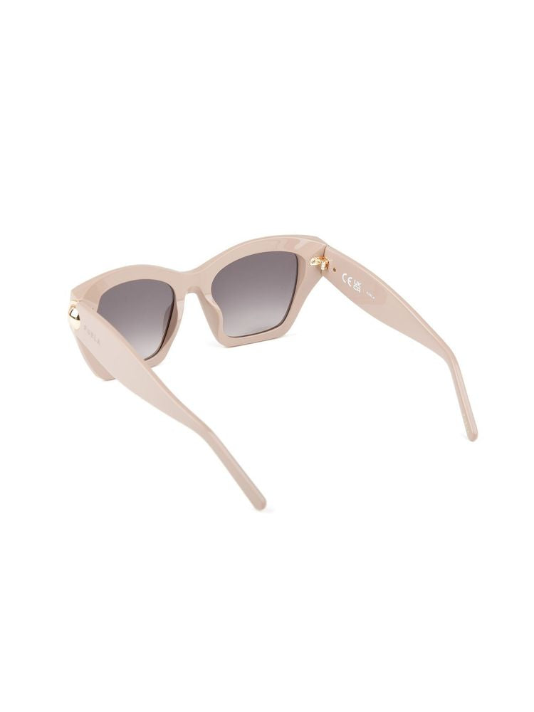 Furla SFU979 Cellulose Acetate frame sunglasses in beige