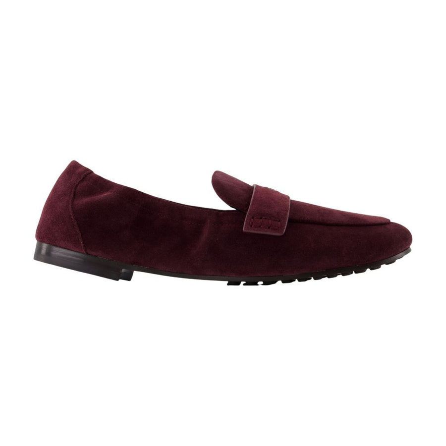 Tory Burch Calfskin flat in burgundy