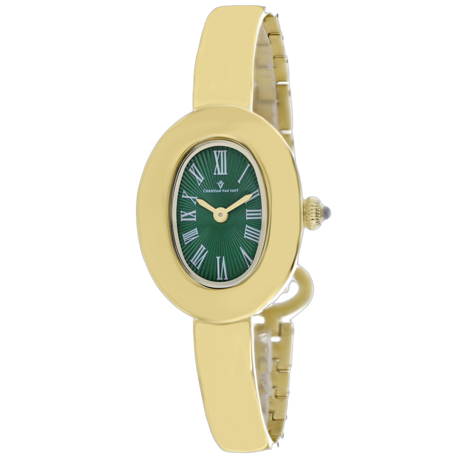 Christian Van Sant Stainless steel case watch in green