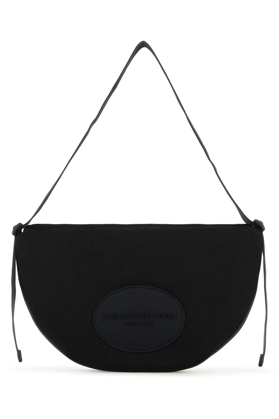 Alexander Wang Crossbody Exterior: 95% Nylon 5% Polyurethane; Lining: 100% Polyester; Finishing: Enameled metal shoulder bag in black
